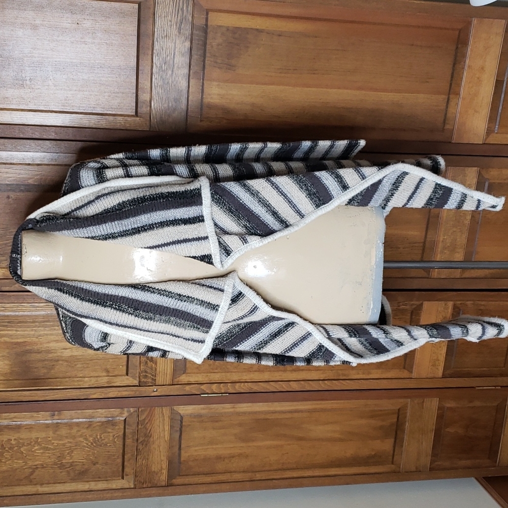 Kensie Waterfall Open Front Cardigan Sweater M/L